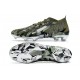 Botas de fútbol Adidas Predator Edge.1 FG Crystal Focus Oliva Plateado Metálico Magic Lima