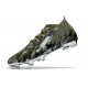 Botas de fútbol Adidas Predator Edge.1 FG Crystal Focus Oliva Plateado Metálico Magic Lima