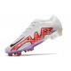 Nike Air Zoom Mercurial Vapor 15 Elite FG Blanco Negro Rojo