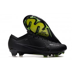 Nike Air Zoom Mercurial Vapor 15 Elite FG Negro DK Gris Humo Cumbre Blanco Voltio