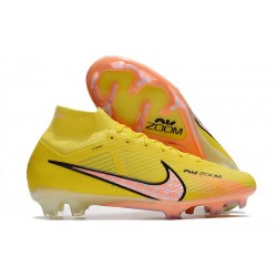 Bota Nike Air Zoom Mercurial Superfly 9 Elite FG Amarillo strike Brillo de Atardecer Casi Uva