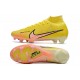 Bota Nike Air Zoom Mercurial Superfly 9 Elite FG Amarillo strike Brillo de Atardecer Casi Uva