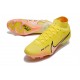 Bota Nike Air Zoom Mercurial Superfly 9 Elite FG Amarillo strike Brillo de Atardecer Casi Uva