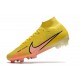 Bota Nike Air Zoom Mercurial Superfly 9 Elite FG Amarillo strike Brillo de Atardecer Casi Uva