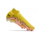 Bota Nike Air Zoom Mercurial Superfly 9 Elite FG Amarillo strike Brillo de Atardecer Casi Uva