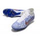 Bota Nike Air Zoom Mercurial Superfly 9 Elite FG Blanco Azul Rojo
