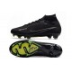 Bota Nike Air Zoom Mercurial Superfly 9 Elite FG Negro DK Gris Humo Cumbre Blanco Voltio