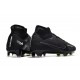 Bota Nike Air Zoom Mercurial Superfly 9 Elite FG Negro DK Gris Humo Cumbre Blanco Voltio