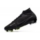 Bota Nike Air Zoom Mercurial Superfly 9 Elite FG Negro DK Gris Humo Cumbre Blanco Voltio