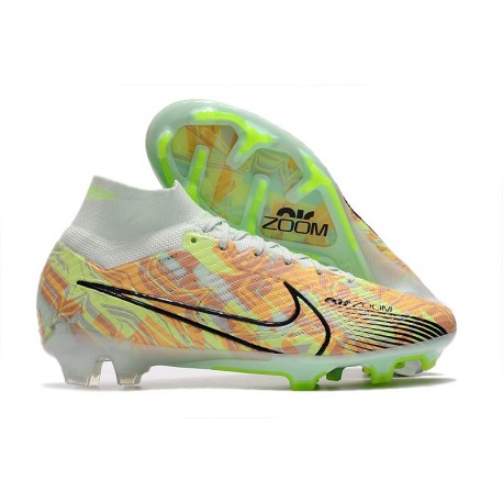 Nike Air Zoom Mercurial Superfly 9 Elite FG Casi Verde Azul Naranja