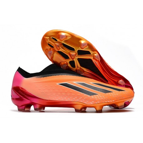 Zapatillas Adidas X Speedportal+ FG Naranja Negro