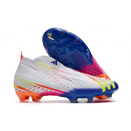 adidas Predator FIFA World Cup Qatar 2022 Edge+ FG Blanco Amarillo Azul