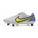 Nike Tiempo Legend 9 Elite SG-Pro AC Gris Niebla Volt Zafiro