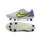 Nike Tiempo Legend 9 Elite SG-Pro AC Gris Niebla Volt Zafiro