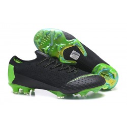 Zapatos de Fútbol Nike Mercurial Vapor 12 Elite FG Negro Verde