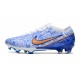 Nike Air Zoom Mercurial Vapor 15 Elite FG Blanco Azul Oro