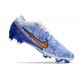 Nike Air Zoom Mercurial Vapor 15 Elite FG Blanco Azul Oro