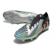 Adidas Predator Edge.1 Low Fg Plateado Metálico Negro Amarillo Solar