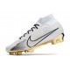 Bota Nike Air Zoom Mercurial Superfly 9 Elite FG Blanco Oro Negro