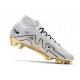 Bota Nike Air Zoom Mercurial Superfly 9 Elite FG Blanco Oro Negro