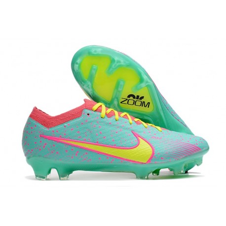Nike Air Zoom Mercurial Vapor 15 Elite FG Azul Amarillo Rosa