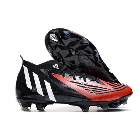 Botas de fútbol Adidas Predator Edge.1 FG Negro Rojo Blanco