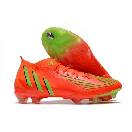 Botas de fútbol Adidas Predator Edge.1 FG Rojo Team Solar Verde Negro