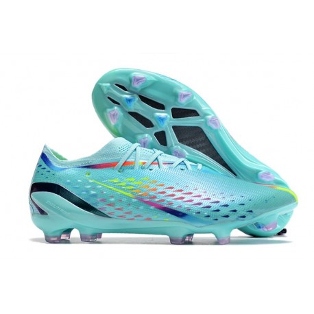 Botas de fútbol Adidas X Speedportal.1 FG Transparente Agua Rojo Azul