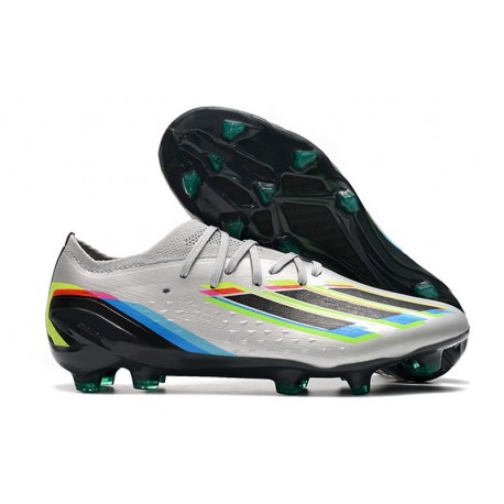 Adidas X Speedportal.1 FG Plateado Metálico Negro Amarillo Solar