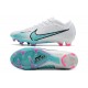 Nike Zoom Mercurial Vapor XV Elite FG Blanco Azul Báltico Rosa Blast Indigo Hazea