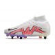 Nike Zoom Mercurial Superfly 9 Elite SG Blanco Negro Rojo