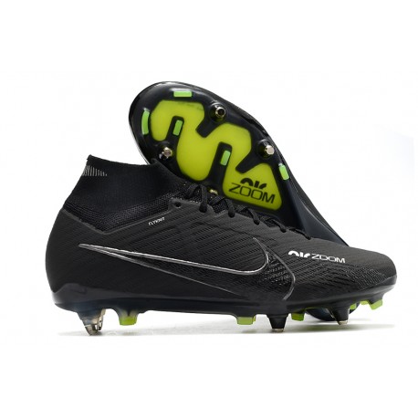 Nike Zoom Mercurial Superfly 9 Elite SG Negro DK Gris Humo Cumbre Blanco Voltio