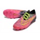 Nike Phantom GX Elite FG Bota Rosa Negro Amarillo