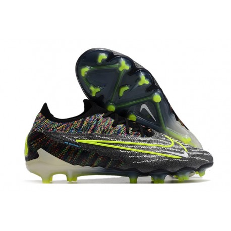 Nike Phantom GX Elite FG Bota Negro Voltio Blanco Azul Glow