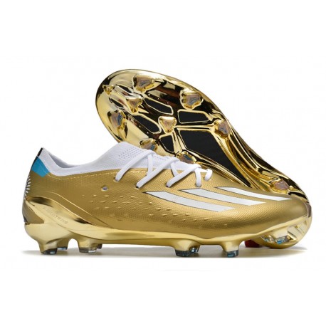 Botas de fútbol Adidas X Speedportal.1 FG Dorado Blanco