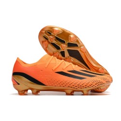 Botas de fútbol Adidas X Speedportal.1 FG Dorado Solar Negro Equipo Solar Naranja
