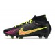 Nike Zoom Mercurial Superfly IX Elite FG Negro Rosa Amarillo