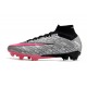 Nike Zoom Mercurial Superfly IX Elite FG Plateado Metalizado Rosa Negro