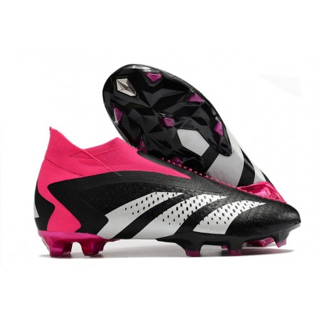 Zapatillas de fútbol adidas Predator Accuracy+ FG Negro Rosa Blanco