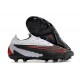 Nike Phantom GX Elite FG Bota Negro Gris Rojo
