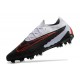 Nike Phantom GX Elite FG Bota Negro Gris Rojo