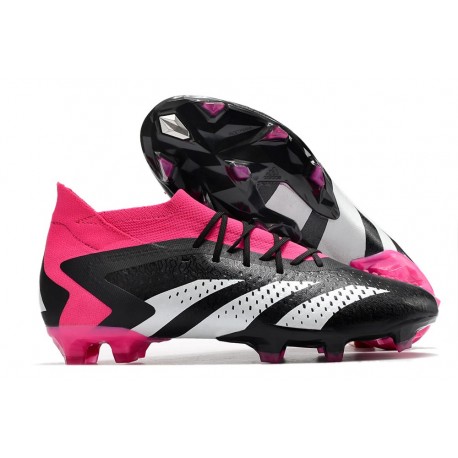 Botines adidas Predator Accuracy.1 FG Negro Blanco Equipo Rosa