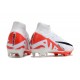 Nike Zoom Mercurial Superfly IX Elite FG Blanco Carmesí Vivo Negro