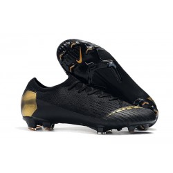 Nike Zapatillas de Futbol Mercurial Vapor XII Elite FG Negro Oro