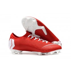 Nike Zapatillas de Futbol Mercurial Vapor XII Elite FG Rojo Blanco
