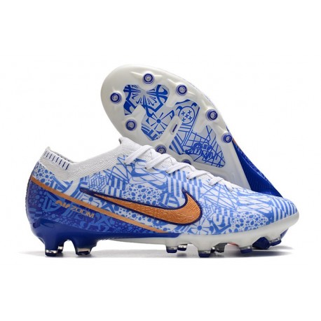 Nike Air Zoom Mercurial Vapor XV Elite AG Blanco Azul Oro