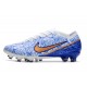 Nike Air Zoom Mercurial Vapor XV Elite AG Blanco Azul Oro
