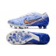 Nike Air Zoom Mercurial Vapor XV Elite AG Blanco Azul Oro