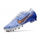 Nike Air Zoom Mercurial Vapor XV Elite AG Blanco Azul Oro