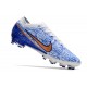 Nike Air Zoom Mercurial Vapor XV Elite AG Blanco Azul Oro